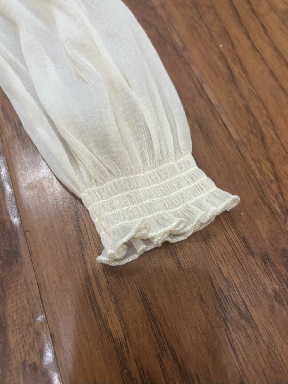 House of Harlow 1960 Sheer Puff Sleeve Corset Peplum Top Small Revolve - Picture 7 of 12
